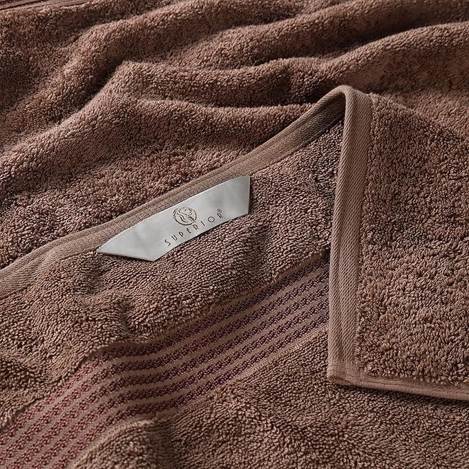 Superior Egyptian Cotton 2-Piece Bath Sheet Towel Set, Oversized Body Towels For Adults And Kids, Large Towel For Bath, Shower, Guest Bathroom, Spa, Gym, Resort, Essentials, Airbnb, Mocha