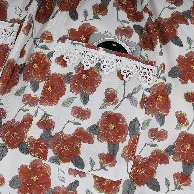Funny Aprons for Women with Pockets, Kitchen Cooking Grilling Bbq Cute Chef Apron, Mothers Day Birthday Gifts for Women