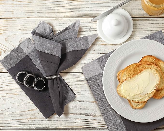 Homidate Cloth Dinner Napkins – Machine Washable Reusable Fabric Napkins for Weddings, Parties & Table Decorations