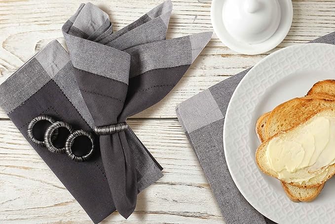 Homidate Cloth Dinner Napkins – Machine Washable Reusable Fabric Napkins for Weddings, Parties & Table Decorations