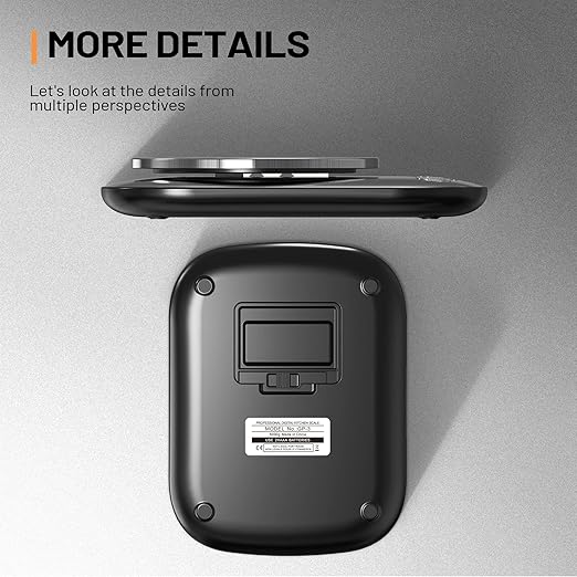 GRAM PRES Food Kitchen Scale Digital Weight Grams and Oz with IPX6 Waterproof，Professional Stainless Steel Digital Kitchen Food Scale 11lb/0.01oz with Bowl for Weight Loss Dieting Baking Cooking