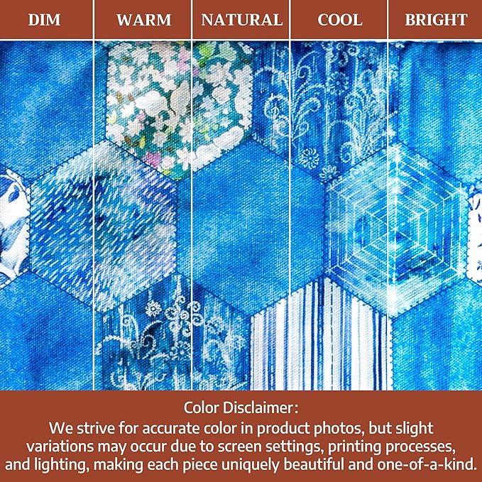 Maison d Hermine Summer Blue 100% Cotton Easter Double Oven Glove with Loop Heat Resistant for BBQ | Cooking | Baking | Grilling | Microwave | Barbecue | Spring/Summer (7.5 Inch by 35 Inch)