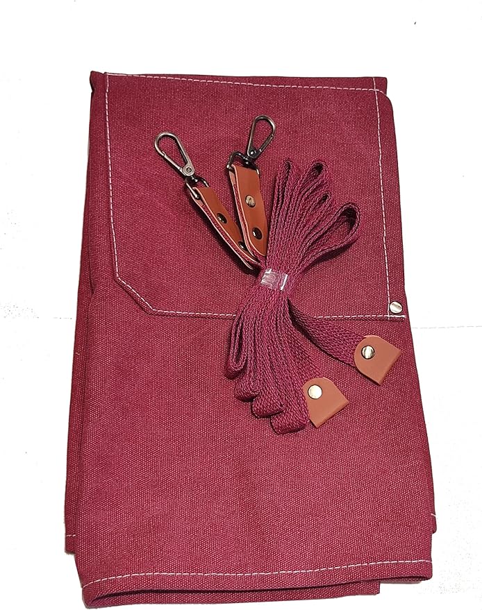 Chef Apron with Large Pockets for Women Men, Cotton Canvas Cross Back Water Repellent Adjustable Work Apron