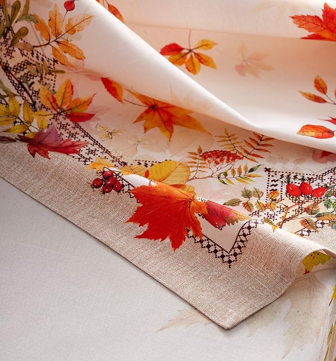 Maison d' Hermine Cloth Napkins Set of 4 100% Cotton for Thanksgiving Christmas Decorations Everyday Reusable Square Fall Napkins Cloth Washable Dinner Party (Amarante, 20"x20")