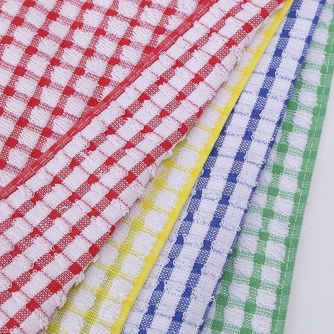 Oeleky Dish Towels for Kitchen 15x26 Inches, Pack of 8 Cotton Kitchen Towels for Drying Dishes (Multi, 15x26 inches)