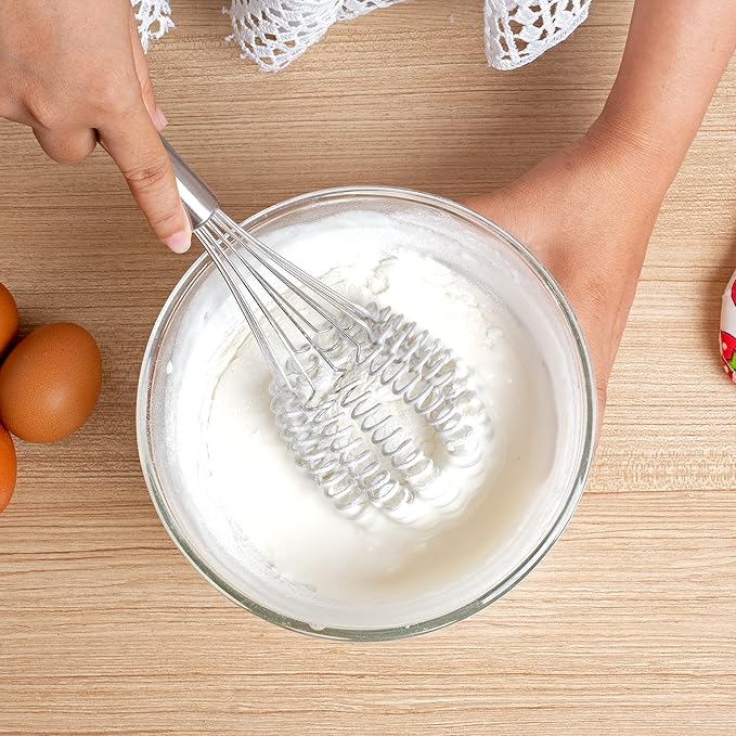 Rapid Whisk - Premium Stainless Steel Whisk for Faster, Foamier Results - Rust-Free & Dishwasher Safe - Versatile Kitchen Tool for Cream, Sauces, Eggs, and More