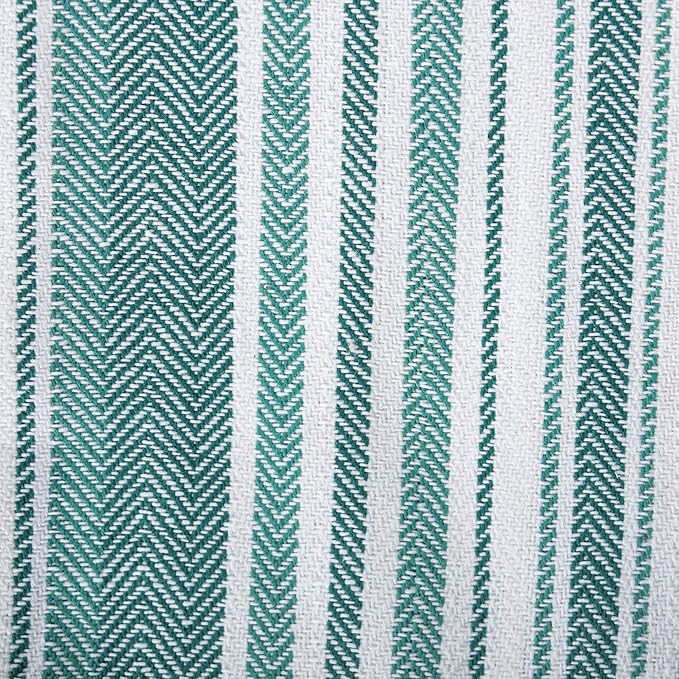 DII Assorted Woven, Kitchen Dishtowel Set, 18x28, Teal, 5 Piece