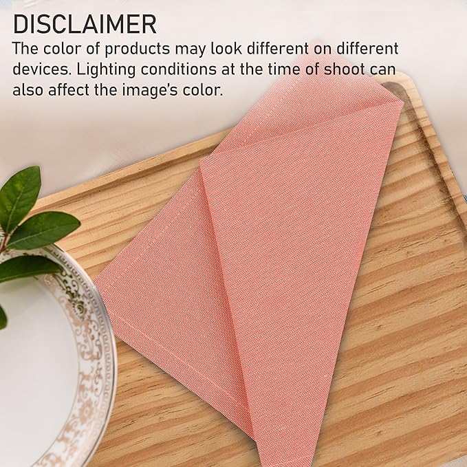 Ruvanti Cloth Napkins Set of 12, 18x18 Reusable Napkins Cloth Washable, Soft & Durable Table Napkin, Poly Cotton Fabric Dinner Napkins for Parties, Christmas, Thanksgiving, Weddings - Orange Rust