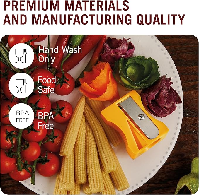 Karoto Carrot Sharpener | Vegetable Peeler | Veggie Peeler & Cucumber Peeler | Fun Kitchen Gadgets | from a Series of Unique Peelers for Kitchen | Fun Kitchen Stuff | by Monkey Business (Green)