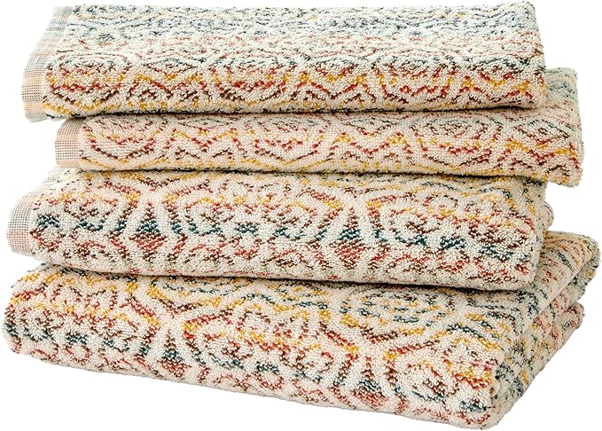 SKL Home Rhapsody 2 Bath, 2 Hand Towel Set, Spice