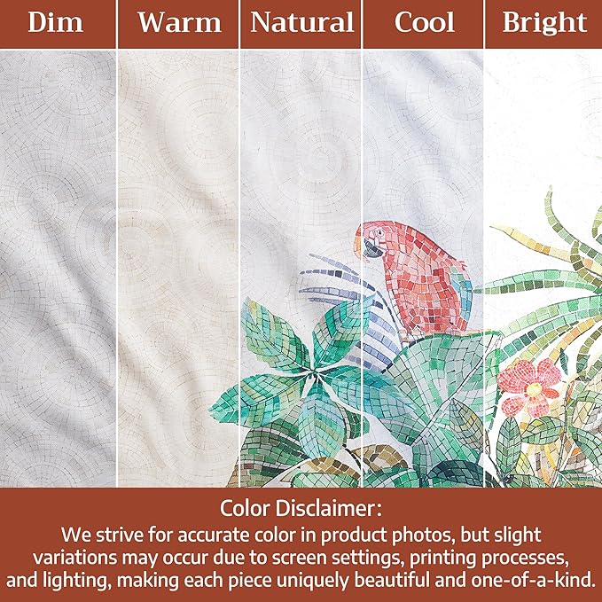 Maison d' Hermine Napkins 100% Combed Cotton Premium 20Inch x 20Inch Decorative Washable Cloth Napkin Table Napkin for Dining, Kitchen, Parties & Camping - Mosaic (Set of 4)