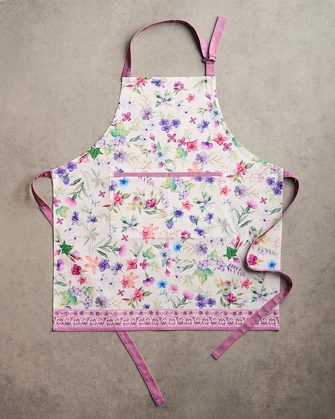 Maison d' Hermine 100% Cotton Apron for women with Pocket Kitchen Chef Apron for Men Cooking Mothers Day Gifts