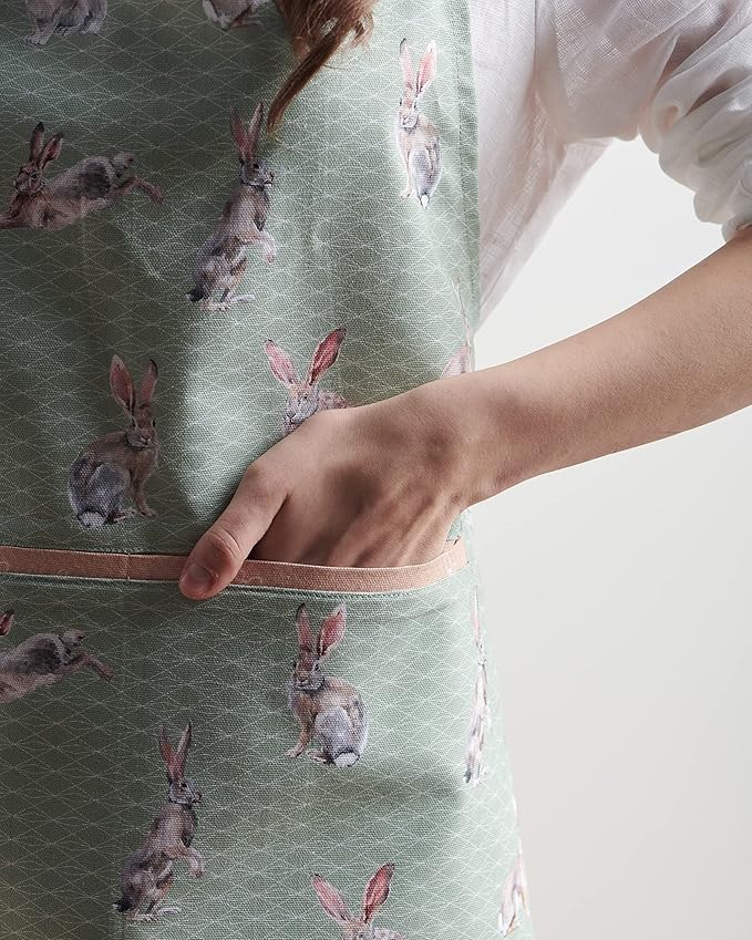Maison d' Hermine 100% Cotton Apron for women with Pocket Kitchen Chef Apron for Men Cooking Mothers Day Gifts