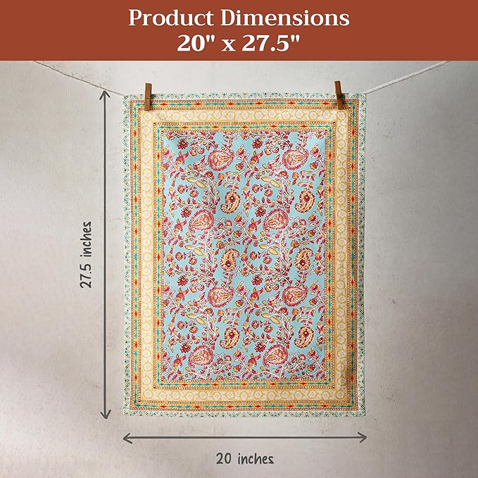 Maison d' Hermine Kitchen Towel 100% Combed Cotton Premium Set of 3 Kitchentowels Tea Towels (20"x27.50") for Table Cleaning, Dining, Buffet Parties & Wedding Use - Lauris