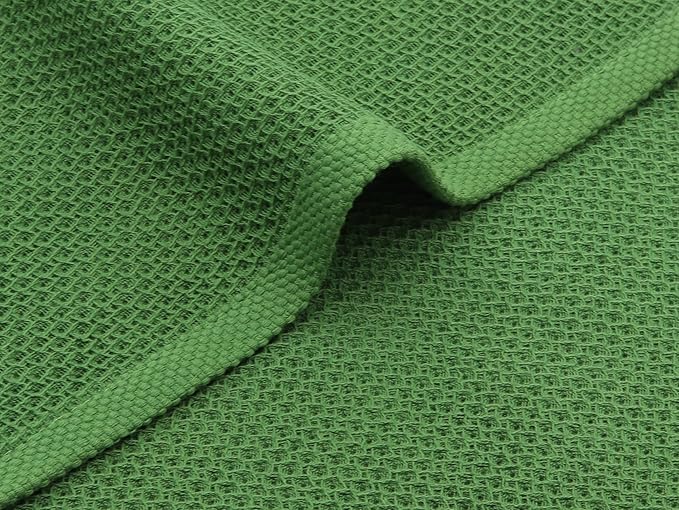 Mia'sDream Kitchen Towels Set, Cotton Dish Towels for Kitchen Washing Dishes, Soft and Absorbent Kitchen Hand Towels Tea Towels, 13inch x 28inch 3 Packk (Green)