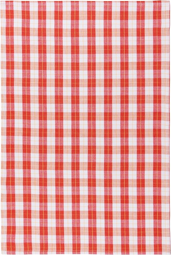 Now Designs by Danica Kitchen Towels Dishtowels Set of 2, 100% Cotton, Pink & Red