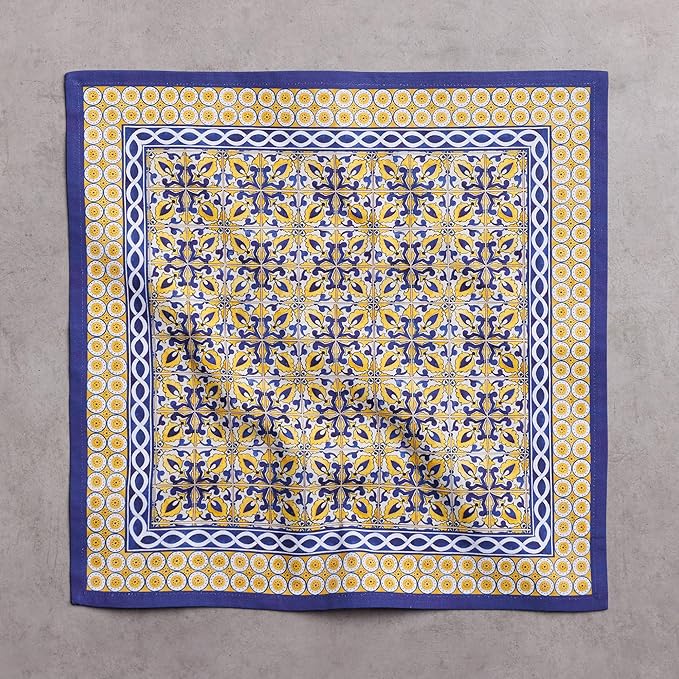 Maison d' Hermine Cloth Napkins Set of 4 100% Cotton Everyday Reusable Square Napkins Cloth Washable Dinner Party Wedding Restaurant Gifts for Mothers Day Spring/Summer (Ceramic, 18" x 18")
