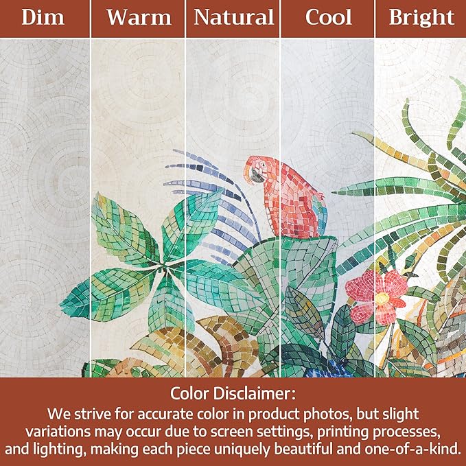 Maison d' Hermine Kitchen Towel 100% Combed Cotton Premium Set of 3 Soft, Easter Bar Towel, Multi-Purpose Dish Cloth for Dining, Buffet Parties & Camping - Mosaic