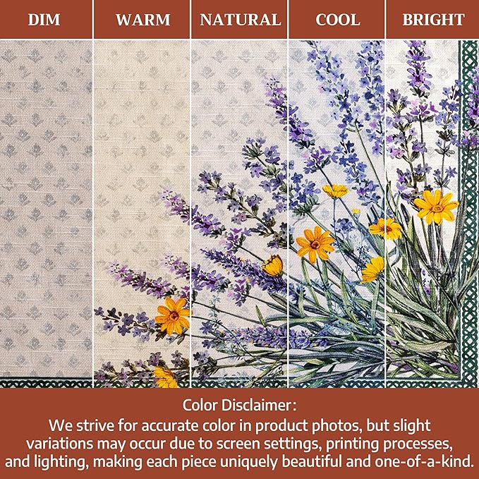 Maison d' Hermine Cloth Napkins Set of 6 100% Cotton Everyday Reusable Square Napkins Cloth Washable Dinner Party Wedding Restaurant Gifts for Mothers Day Spring/Summer(Fanny Lavender, 20" x 20")