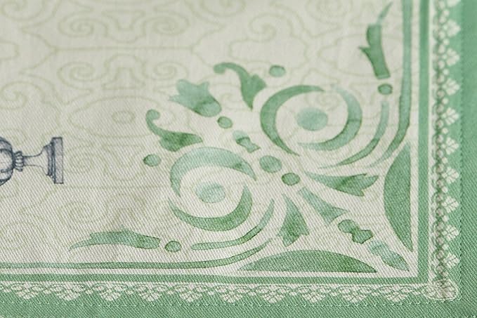 Maison d' Hermine Placemats Set of 2 100% Cotton Washable Cloth Place Mats Reusable Table Mats for Kitchen Dining Party Wedding Gifts for Mothers Day Spring/Summer (Jardin Du Roy, 13" x 19")