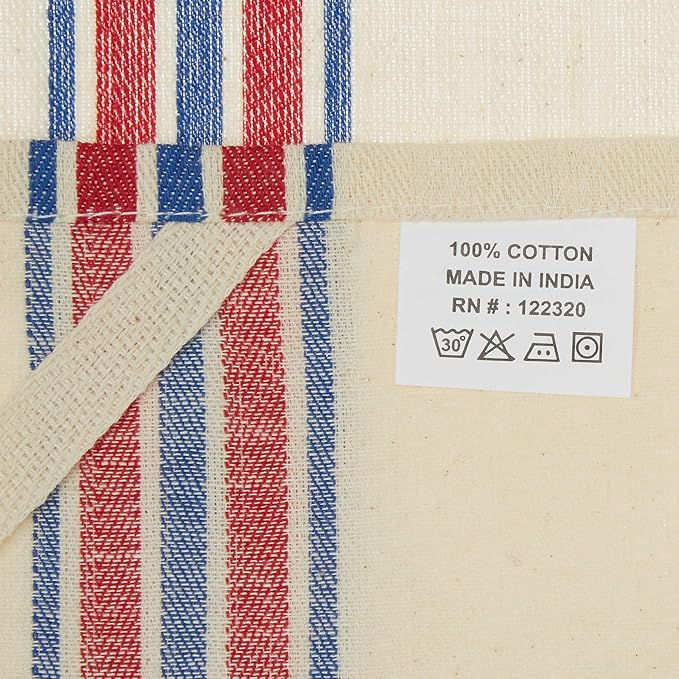 Aunt Martha's 18"x28" Americana Striped Dish Towels Pkg of 3