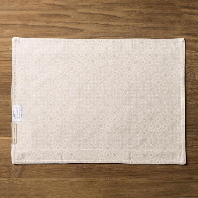 Maison d' Hermine Placemats Set of 4 100% Cotton Washable Cloth Place Mats Reusable Table Mats for Kitchen Dining Party Wedding Gifts for Mothers Day Spring/Summer (Birdies on Wire, 13" x 19")