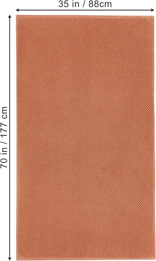 COTTON CRAFT Waffle Bath Sheets - Luxurious 2 Pack Euro Spa Waffle Weave Bath Sheet - Large 100% Ringspun Cotton Bath Towels - Absorbent Quick Dry Bathroom Towel Set - Oversized 35 x 70 inches - Mocha