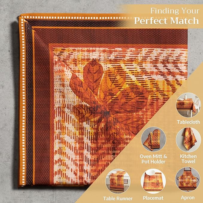 Maison d' Hermine Cloth Napkins Set of 4 100% Cotton for Thanksgiving Christmas Decorations Everyday Reusable Square Fall Napkins Cloth Washable Dinner Party (Thanksgiving Tartan, 20"x20")