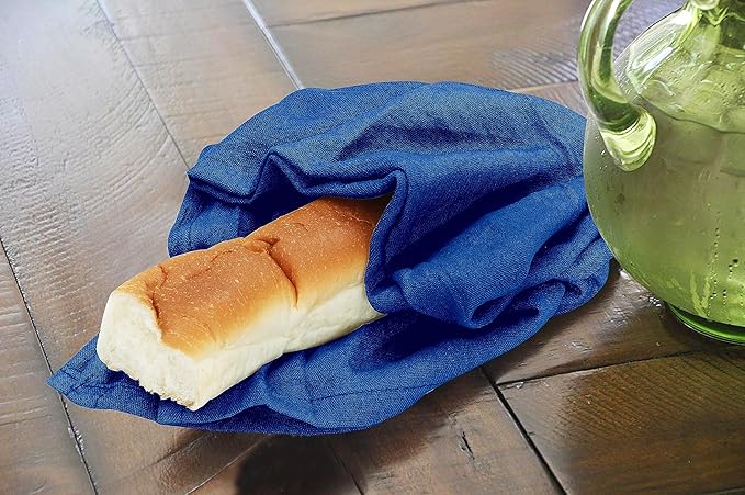 RUVANTI Flour Sack Towels 24 Pack 28x28 Inch, 100% Cotton Tea Towel, Reusable, Machine Washable, Absorbent BarTowels - Dish Cloth Perfect for Drying Dishes & Cleaning - Navy