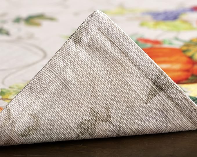 Maison d' Hermine Placemats Set of 4 100% Cotton Washable Cloth Place Mats, Reusable Table Mats for Thanksgiving Christmas Decorations Kitchen Dining Party Wedding Restaurant (Lumina, 13" x 19")