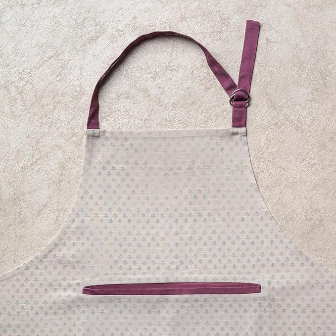 Maison d' Hermine 100% Cotton Apron for women with Pocket Kitchen Chef Apron for Men Cooking Mothers Day Gifts