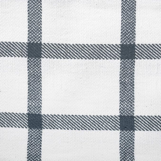 DII Assorted Woven, Kitchen Dishtowel Set, 18x28, Gray, 5 Piece
