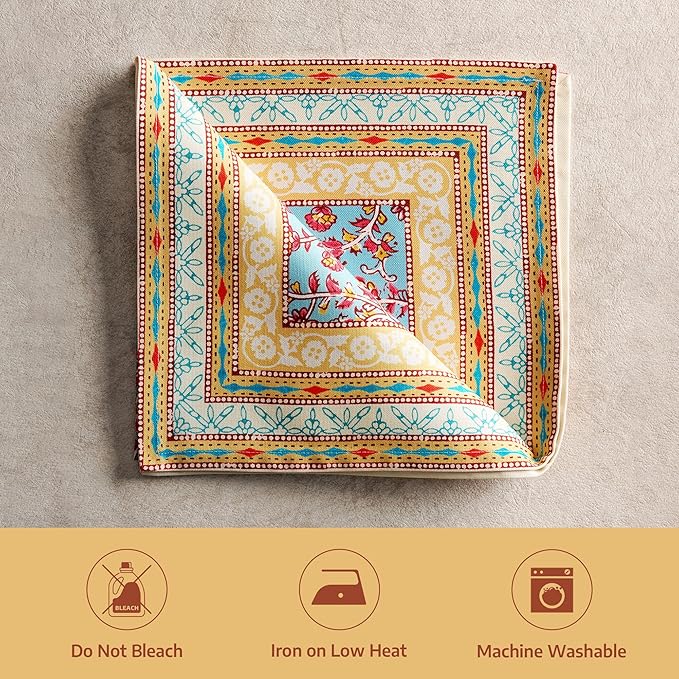 Maison d' Hermine Napkin 100% Combed Cotton Premium Cloth Napkin Decorative Washable Napkins Set of 4 for Home, Kitchen, Dining, Cocktail Parties & Camping - Lauris (20”X20”)