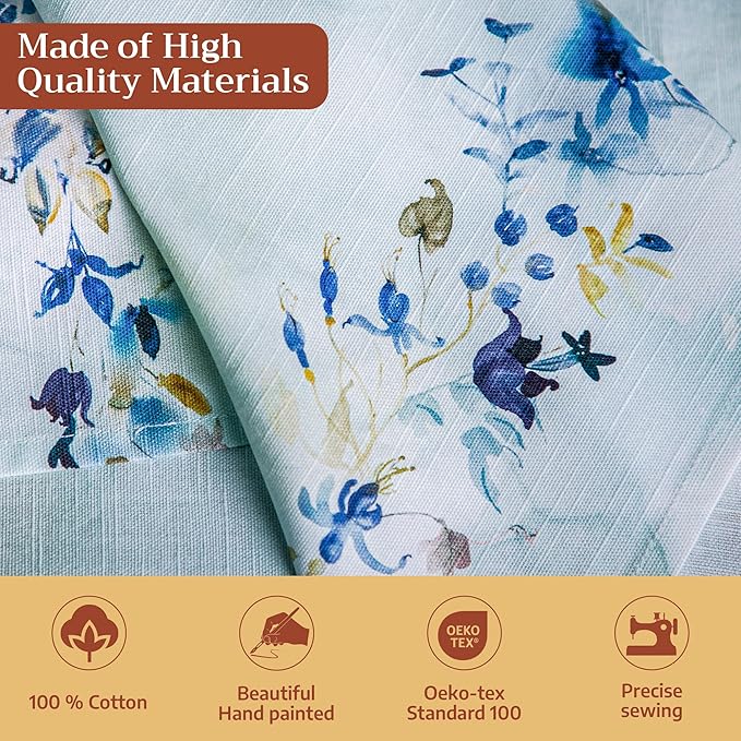 Maison d' Hermine Cloth Napkins Set of 4 100% Cotton Everyday Reusable Square Napkins Cloth Washable Dinner Wedding Restaurant Gifts for Mothers Day Spring/Summer (Lazy Summer Days, 20" x 20")