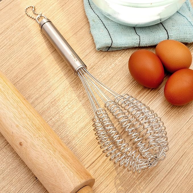 Rapid Whisk - Premium Stainless Steel Whisk for Faster, Foamier Results - Rust-Free & Dishwasher Safe - Versatile Kitchen Tool for Cream, Sauces, Eggs, and More