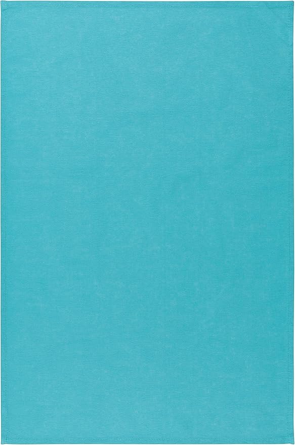 Now Designs Floursack Kitchen Dish Towels,Cotton, Chartreuse/Turquoise/Leaf 20 x 30in, Small, Set of 3