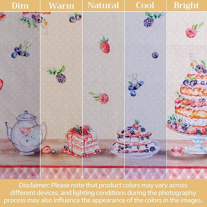Maison d' Hermine Cloth Napkins Set of 4 100% Cotton Everyday Reusable Square Napkins Cloth Washable Dinner Wedding Restaurant Gifts for Mothers Day Spring/Summer (Icing on the Cake, 18" x 18")