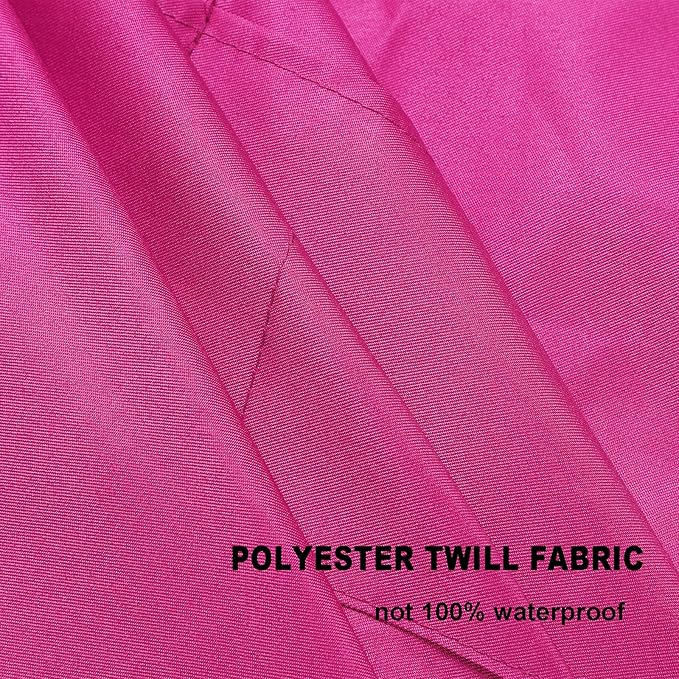 Pink Plain Bib Aprons Bulk for Women Men Adult with 2 Front Pockets (Hot Pink,15pcs), 60x70cm