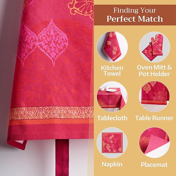 Maison d' Hermine 100% Cotton Apron for women with Pocket Kitchen Chef Apron for Men Cooking Mothers Day Gifts
