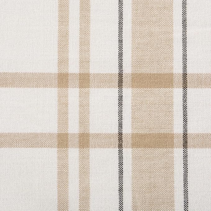 DII French Stripe Tabletop Collection Farmhouse Style Dining Table Linen Napkin Set, 20x20, White Chambray, 6 Piece