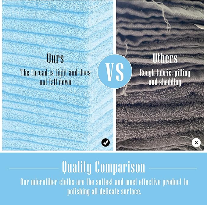 Sunny zzzZZ 24 Pack Kitchen Dishcloths - Does Not Shed Fluff - Reusable Dish Towels, Dish Cloths, Super Absorbent Coral Fleece Cleaning Cloths, Washable Fast Drying, 10 x 10 Inch (Aquamarine)