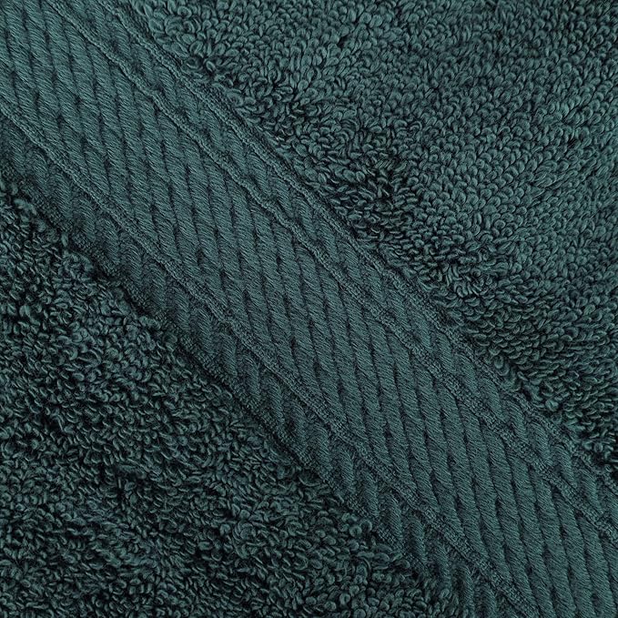 Superior Egyptian Cotton Pile 9 Piece Towel Set, Includes 3 Bath, 3 Hand, 3 Face Towels/Washcloths, Ultra Soft Luxury Towels, Thick Plush Essentials, Guest Bath, Spa, Hotel Bathroom, Teal