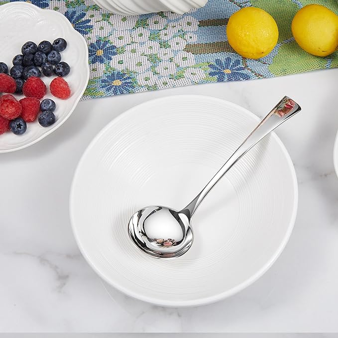 KEAWELL Austin Gravy Ladle, 18/10 Stainless Steel, 7.6 inch, Silver, Dishwasher Safe (1)