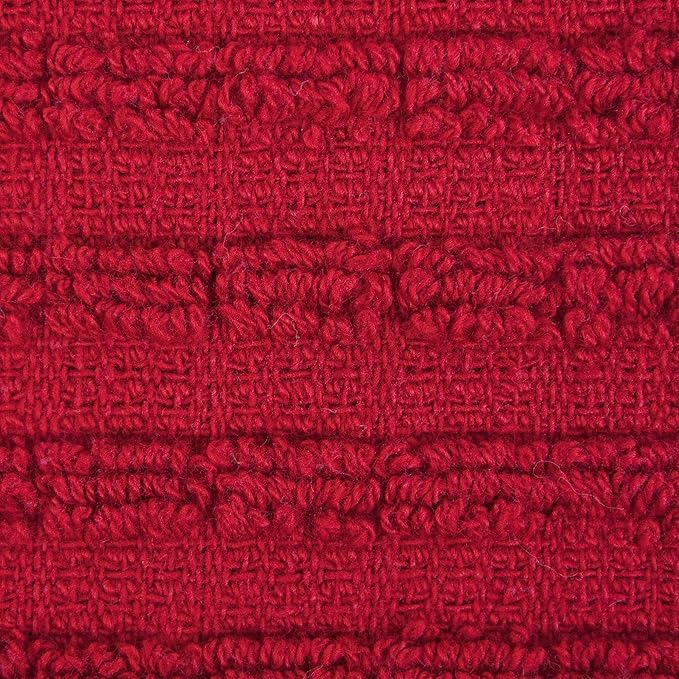 Ritz Royale Collection 100% Combed Terry Cotton, Highly Absorbent, Oversized Kitchen Towel Set, 28" x 18", 2-Pack, Solid, Paprika Red