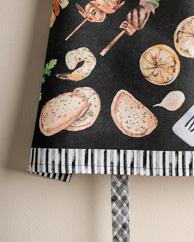 Maison d' Hermine 100% Cotton Apron for women with Pocket Kitchen Chef Apron for Men Cooking Mothers Day Gifts