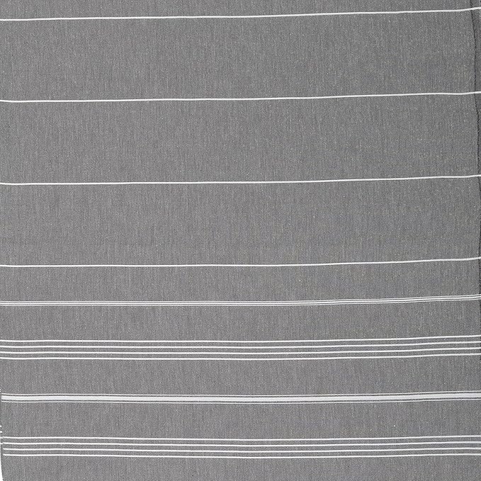 Bersuse Towels Anatolia XL Beach Blanket Throw Blanket Turkish Towel 100% Cotton Extra-Large Quick-Dry Lightweight Premium Peshtemal Towel - 61x82 Inches, Anthracite
