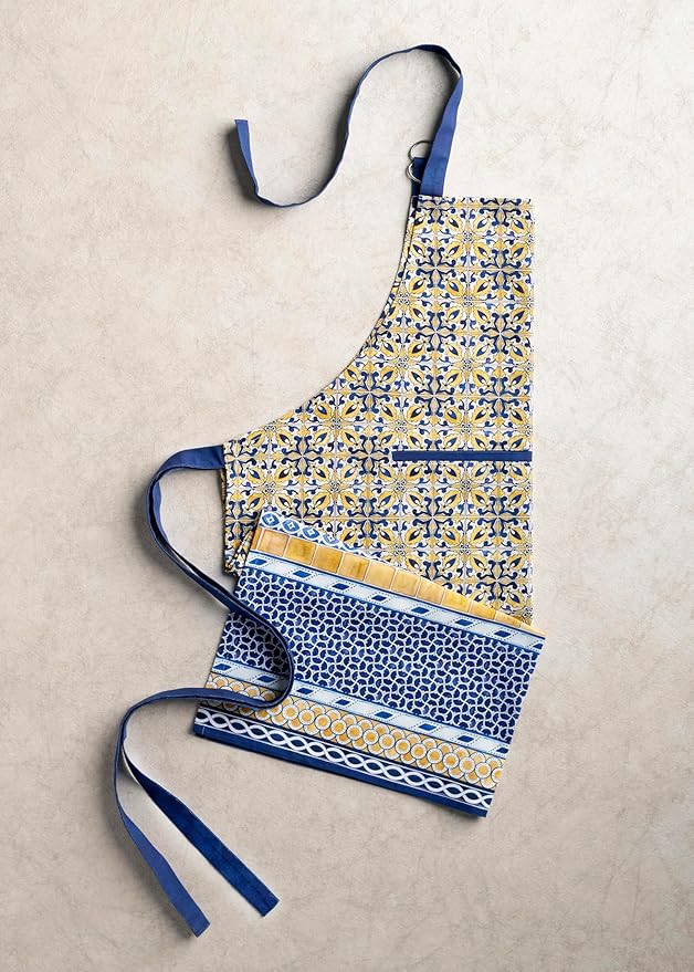 Maison d' Hermine 100% Cotton Apron for women with Pocket Kitchen Chef Apron for Men Cooking Mothers Day Gifts
