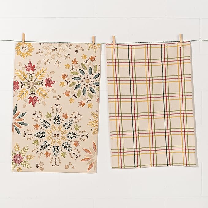 Now Designs Set of Two Fall Foliage Tea Towel, 1 EA