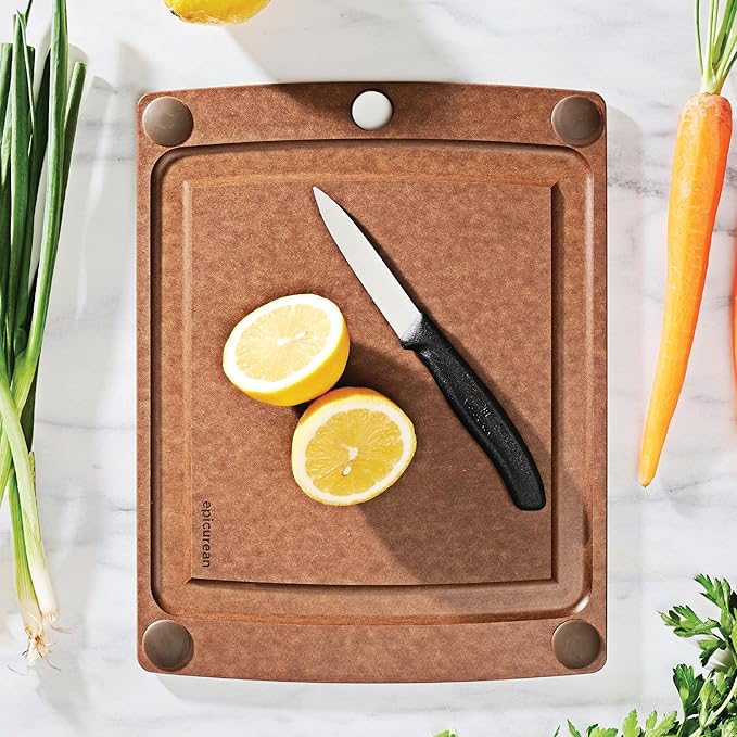 Epicurean All-in-One 11.5" × 9" Cutting Board, Nutmeg