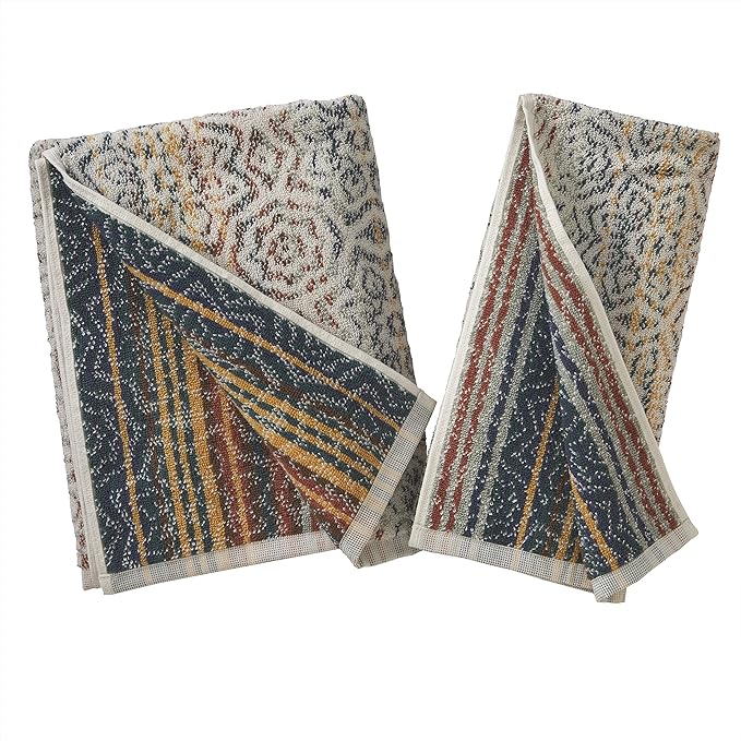 SKL Home Rhapsody 100% Cotton Premium Bath Towel, 550 GSM, Reversible, Soft & Absorbent, Spice